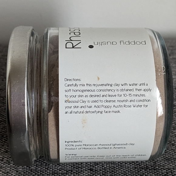 Poppy Austin 100% Pure Moroccan Rhassoul Rejuvenating Clay - Picture 3 of 6